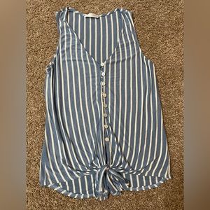 Emory Park - Heidi Burton Down Tie Front Knit Tank